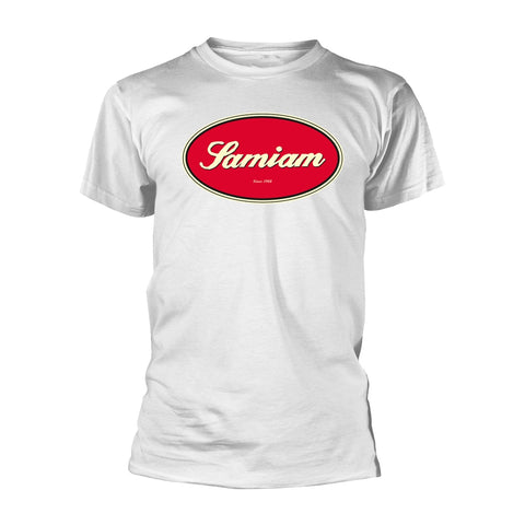 OVAL LOGO - WHITE (ORGANIC TS) - Mens Tshirts (SAMIAM)