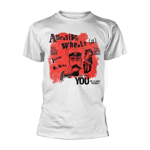 ARMY SONG (WHITE) - Mens Tshirts (ABRASIVE WHEELS)