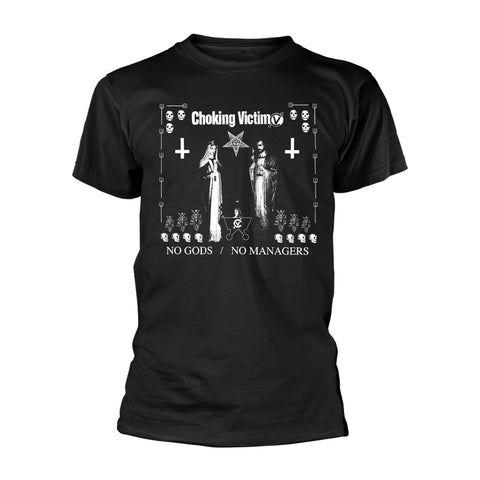 NO GODS NO MANAGERS - Mens Tshirts (CHOKING VICTIM)