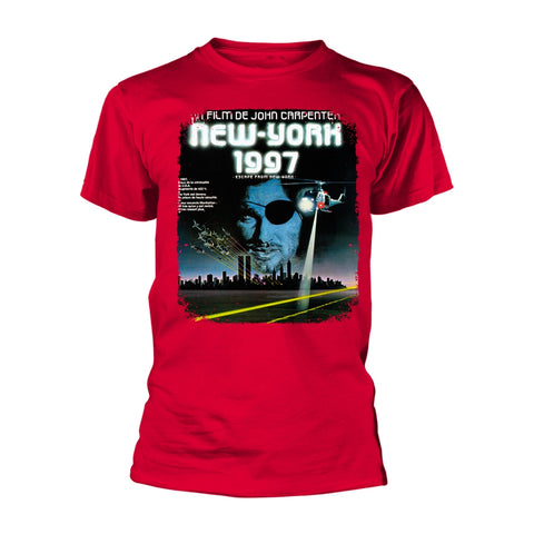 FRENCH POSTER (RED) - Mens Tshirts (ESCAPE FROM NEW YORK)