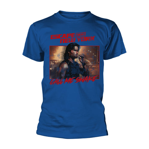 CALL ME SNAKE (ROYAL BLUE) - Mens Tshirts (ESCAPE FROM NEW YORK)