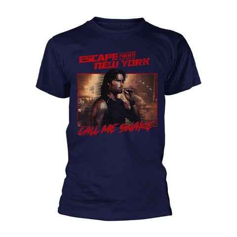 CALL ME SNAKE (NAVY) - Mens Tshirts (ESCAPE FROM NEW YORK)