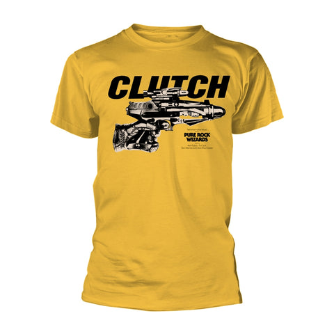 PURE ROCK WIZARDS (YELLOW) - Mens Tshirts (CLUTCH)