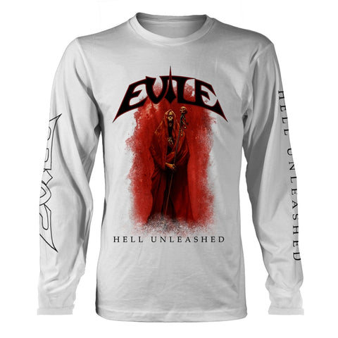 HELL UNLEASHED (WHITE) - Mens Longsleeves (EVILE)