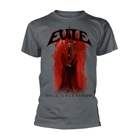 HELL UNLEASHED (CHARCOAL) - Mens Tshirts (EVILE)