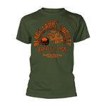 HARDCORE IRON (MILITARY GREEN) - Mens Tshirts (BLACK LABEL SOCIETY)