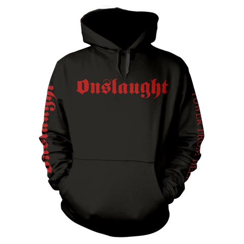 POWER FROM HELL - Mens Hoodies (ONSLAUGHT)