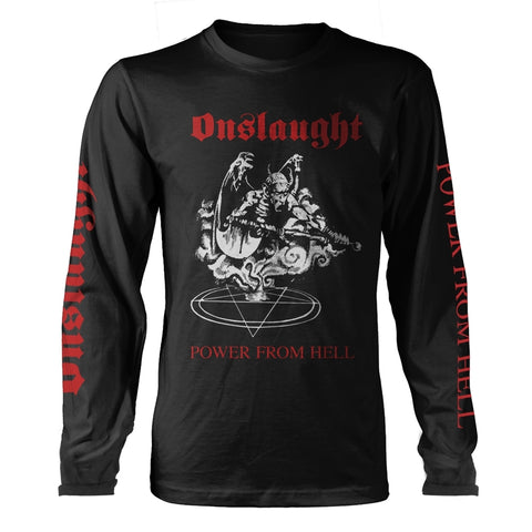 POWER FROM HELL - Mens Longsleeves (ONSLAUGHT)