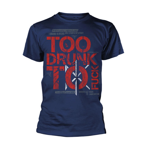 TOO DRUNK TO FUCK (NAVY) - Mens Tshirts (DEAD KENNEDYS)