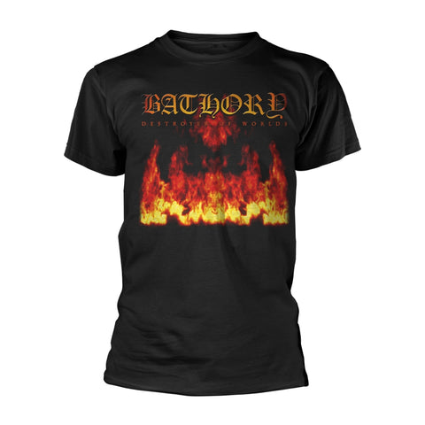 DESTROYER OF WORLDS - Mens Tshirts (BATHORY)