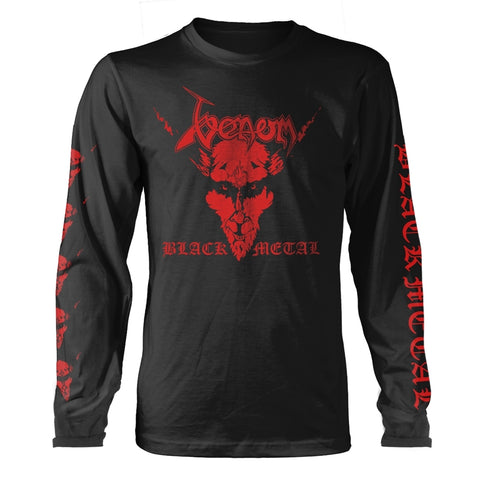BLACK METAL (RED) - Mens Longsleeves (VENOM)