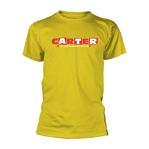 CARTER USM LOGO (YELLOW) - Mens Tshirts (CARTER THE UNSTOPPABLE SEX MACHINE)
