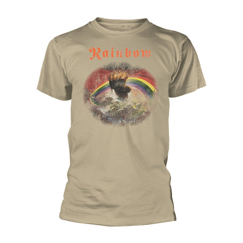 RISING DISTRESSED (NATURAL) - Mens Tshirts (RAINBOW)