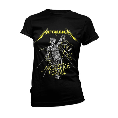 AND JUSTICE FOR ALL TRACKS (BLACK) - Womens Tops (METALLICA)