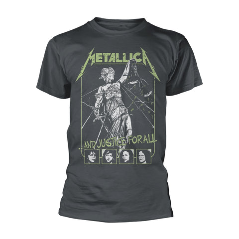 AND JUSTICE FOR ALL FACES - Mens Tshirts (METALLICA)