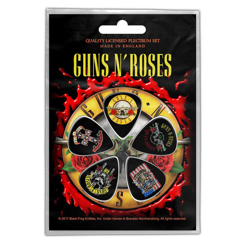 Guns 'N' Roses - Pack of 5 Guitar Picks Bullet Logo