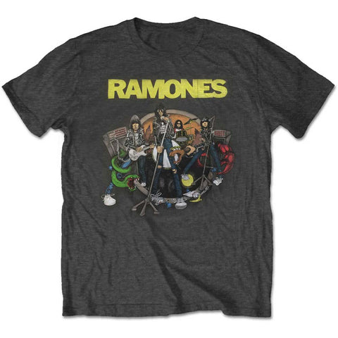 Ramones - Road to Ruin Charcoal Mens Tshirt