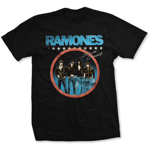 Ramones - Circle Photo Black Men's T-shirt