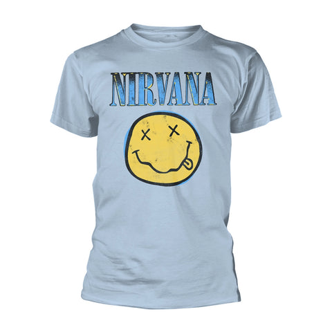 XEROX SMILEY (BLUE) - Mens Tshirts (NIRVANA)