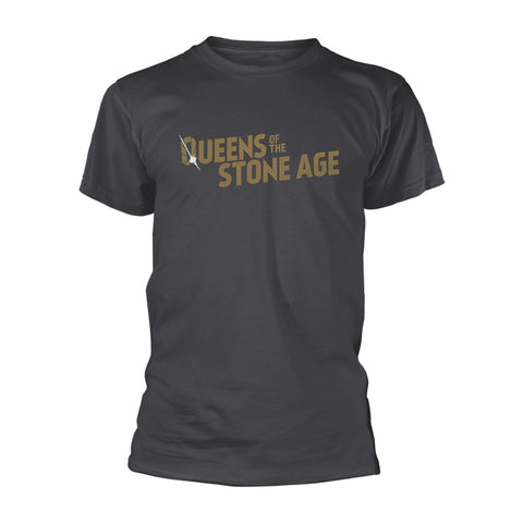 TEXT LOGO (METALLIC) - Mens Tshirts (QUEENS OF THE STONE AGE)