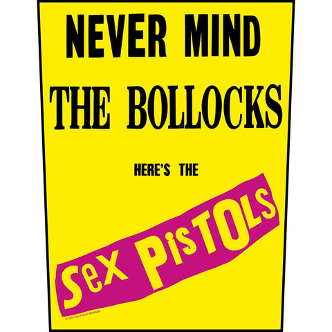 Sex Pistols - Never Mind the Bollocks Backpatch - Yellow
