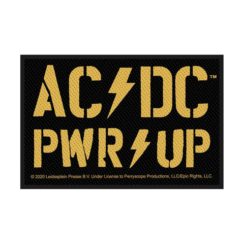 AC/DC - Yellow PWR Up Woven Patch