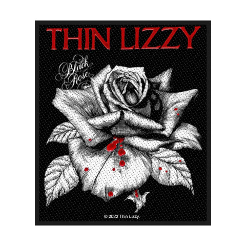 Thin Lizzy - Black Rose Woven Patch