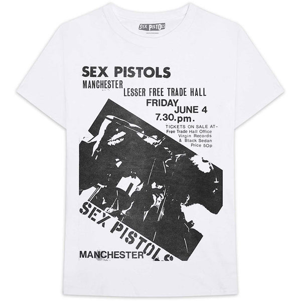 Sex Pistols - Manchester Flyer Men's T-shirt – Punk Rock Shop