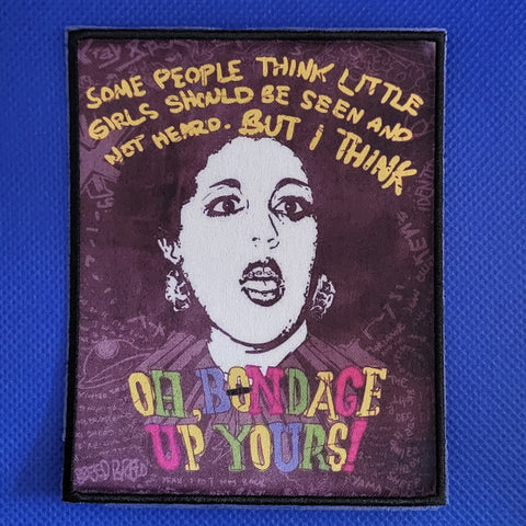 X-Ray Spex - Oh Bondage Up Yours Patch