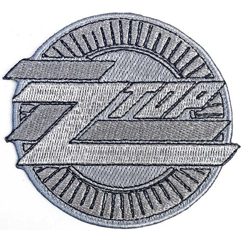 ZZ Top - Metallic Circle Logo Woven Patch