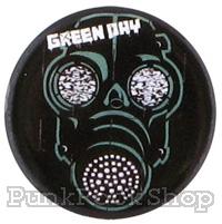 Green Day Gas Mask Badge