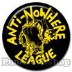 Anti Nowhere League Fist Yellow Logo Badge