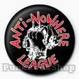 Anti Nowhere League Fist Logo Badge