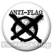 Anti-Flag Logo Cross Badge