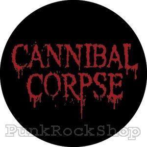 Cannibal Corpse Red Logo on Black Badge