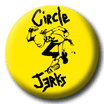 Circle Jerks Skanker Guy on Yellow Badge