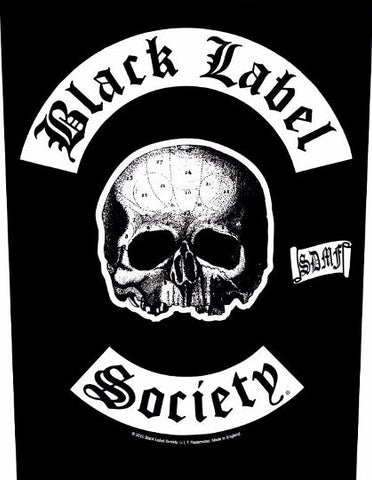Black Label Society Skull Backpatche