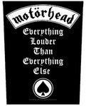 Motorhead Everything Louder Than Everything Else Backpatche
