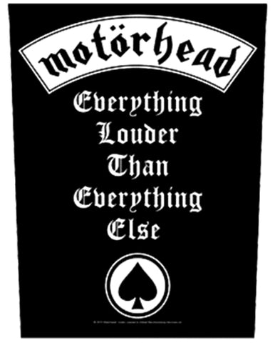 Motorhead Everything Louder Than Everything Else Backpatche