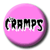 Cramps Logo on Pink Badge