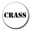 CRASS Stencil  Logo on White Badge