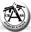 CRASS Anarchy and Peace Badge