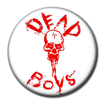 Dead Boys Red and White Skull Badge
