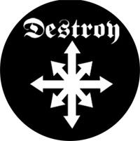 Destroy Logo Badge