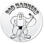 Bad Manners Mic Badge