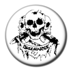 Discharge 3 Skulls on White Badge