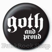 Goth and Proud Badge