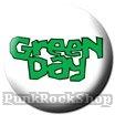 Green Day  Logo on White Badge