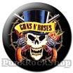 Guns N Roses Skull N Guns Badge