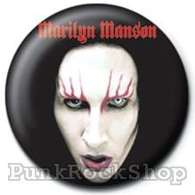 Marilyn Manson Head Shot Badge